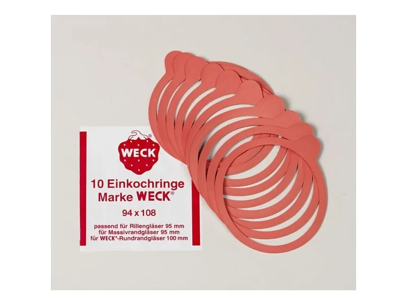 Gummiring t/Ø10cm glas Weck (RR100) 10stk/pak