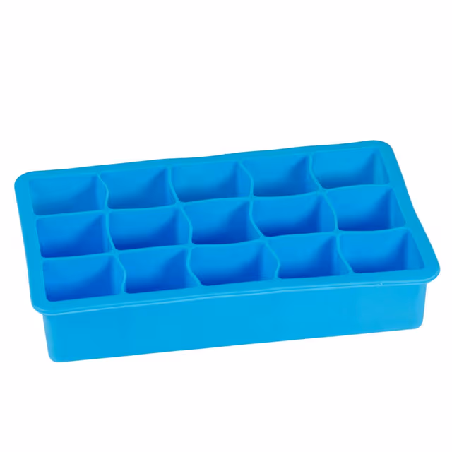Isterningform for isbiter (blå)