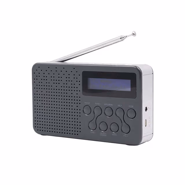 Oppladbar radio med DAB/DAB+/FM