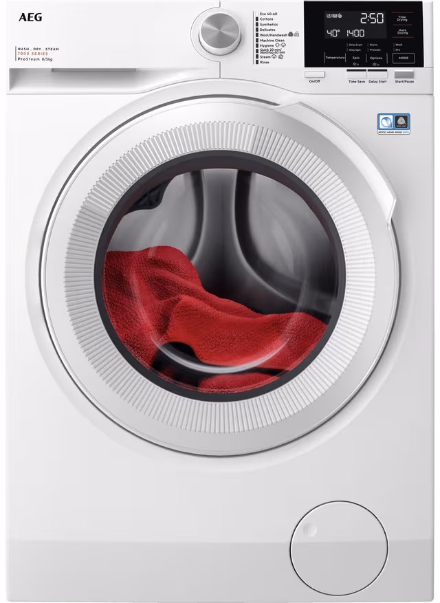 AEG Serie 7000 Kombinert Vaskemaskin/Tørketrommel LWR722O84G (8/5kg)