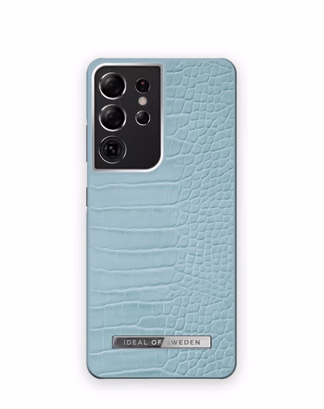 Atelier Case Galaxy S21 Ultra Soft Blue Croco