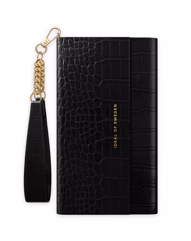 Signature Clutch iPhone 12 Mini Jet Black Croco
