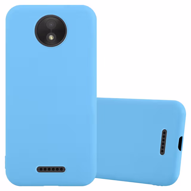 Deksel Motorola MOTO C PLUS Silikon cover (blå)