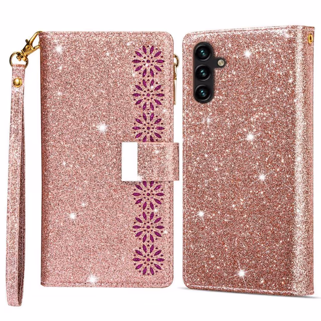 Til Samsung Galaxy A16 5G/A16 4G Deksel Starry Sky - Rose Gull