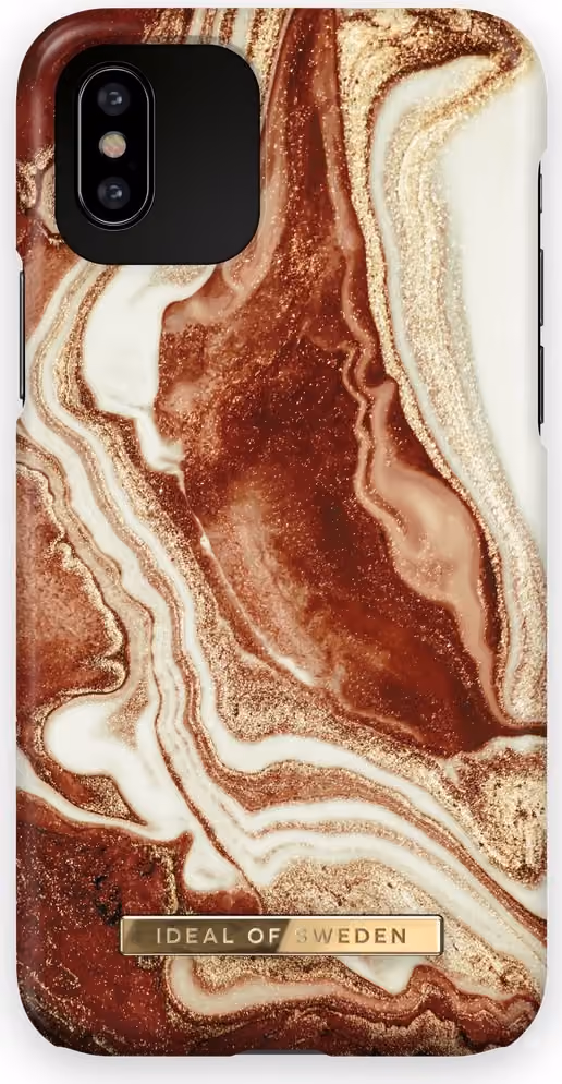 Printed Case iPhone 11 Pro / XS / X GGolden Rusty Marble