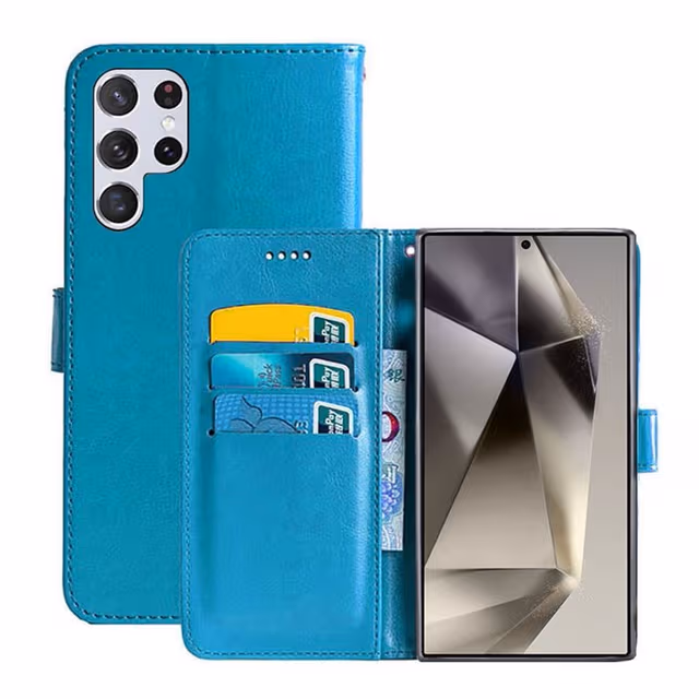Lommebokdeksel 3-kort Samsung Galaxy S25 Ultra - Lyseblå