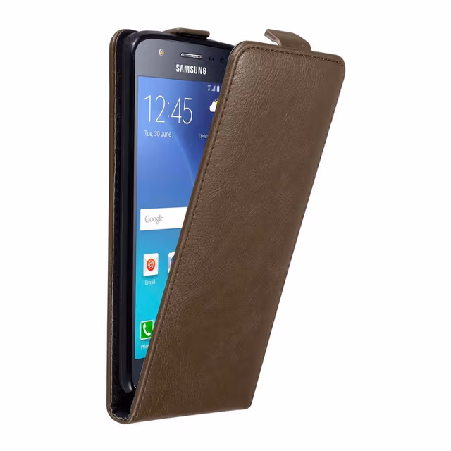Samsung Galaxy J5 2015 deksel flip cover (brun)