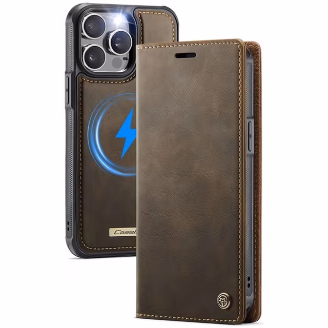 CaseMe mobildeksel C49 2i1 iPhone 14 Pro – Coffee