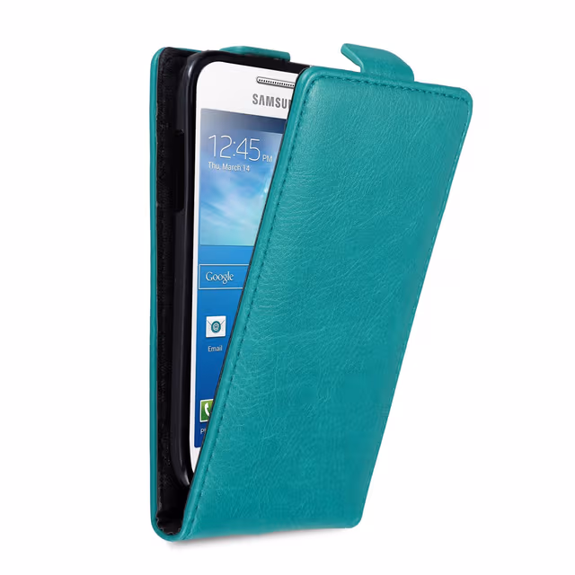 Samsung Galaxy S4 MINI deksel flip cover (turkis)