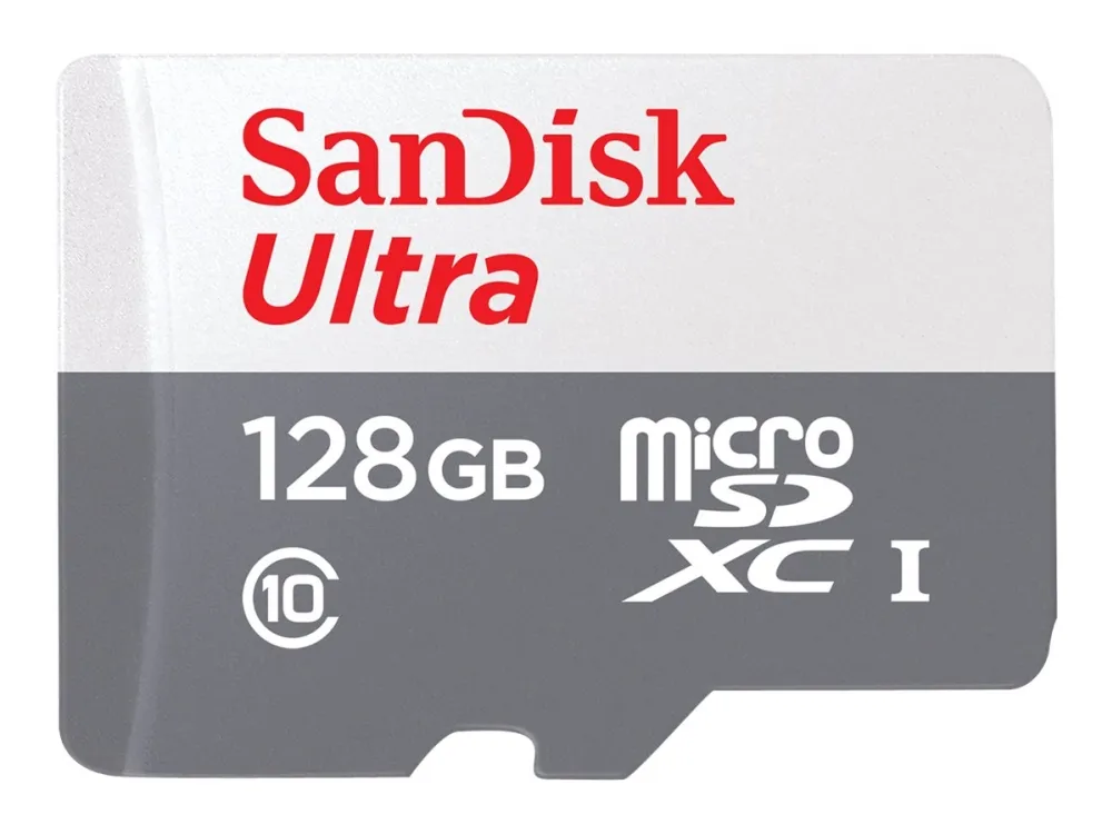 SanDisk Ultra - Flashminnekort (microSDXC til SD-adapter inkludert) - 128 GB - Class 10 - microSDXC UHS-I