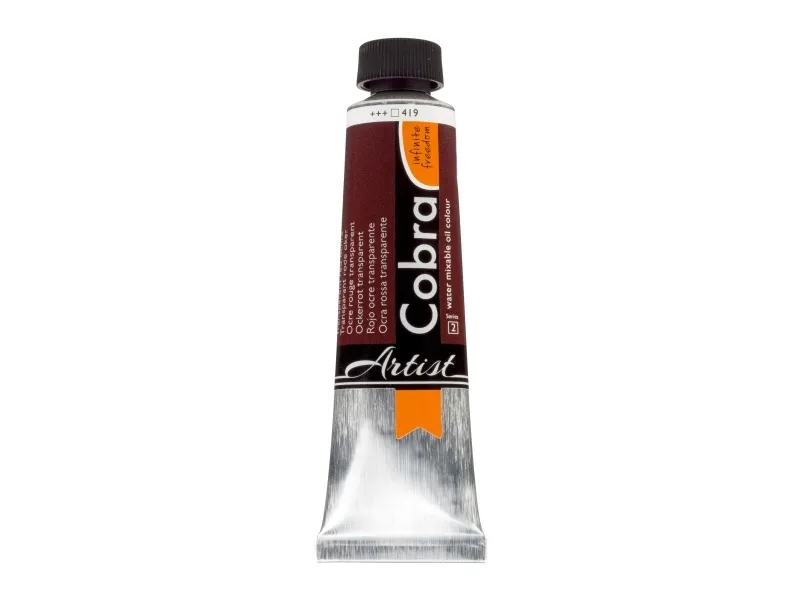 Cobra Artist vannblandbar oljemaling 419 transparent rød oker