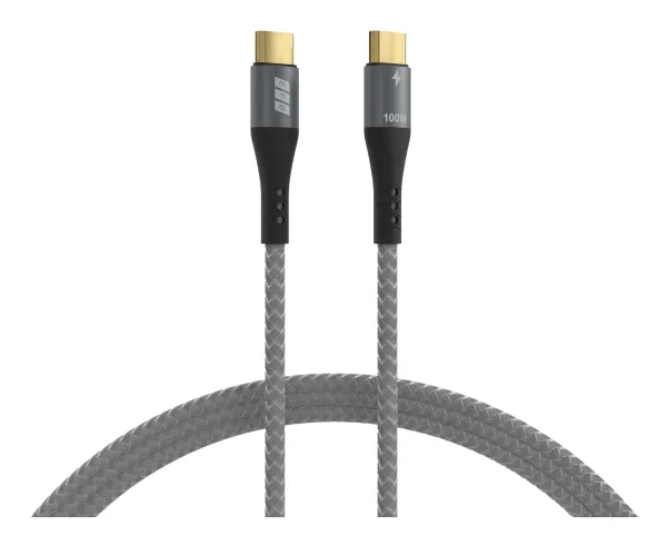 EFB Elektronik USB-CC-00004, 3 m, USB C, USB C, USB 2.0, 0,48 Gbit/sek, Sort, Grå