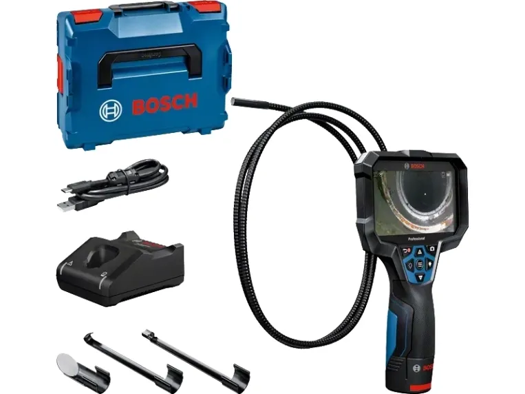 Bosch GIC 12V-5-27 C PROFESSIONAL, 1280 x 720 piksler, 12,7 cm (5), 75°, 8,3 mm, Flexible-Obedient-sonde, Svart, Blå