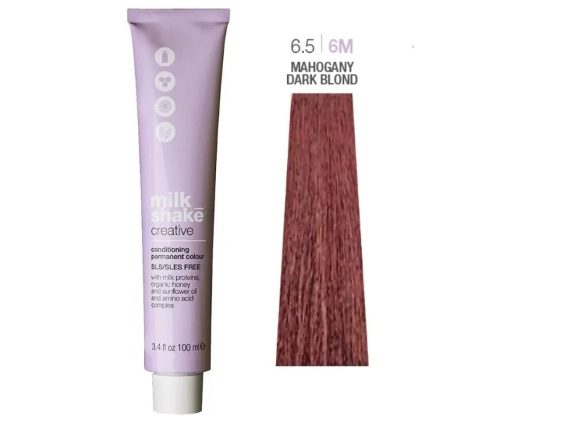 Vopsea permanenta Milk Shake Creative 6.56M, Blonde Inchis Mahon, 100ml
