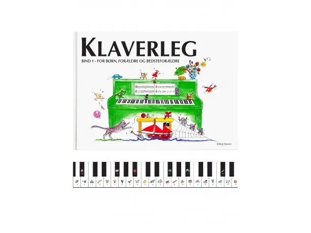 Klaverlek hefte 1 – for barn, foreldre og besteforeldre (grønn) | Pernille Holm Kofod | Språk: Dansk