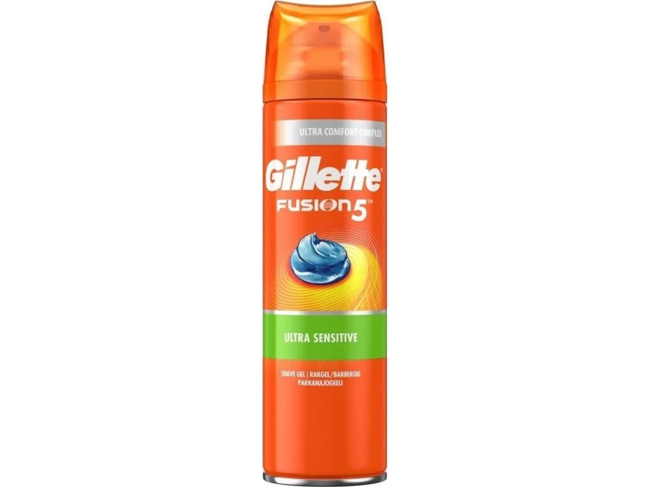 Gillette Fusion Sensitive Almond Oil Shaving Gel 200 Ml