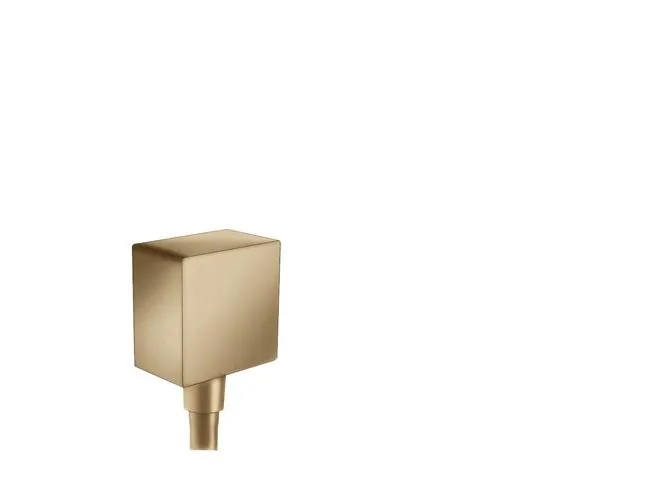 hansGrohe FixFit Square slangeudtag, børstet bronze