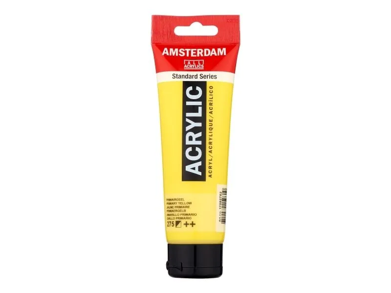 Artequipment Farba akrylowa TALENS AMSTERDAM 120ml 275 - PRIMARY YELLOW uniw