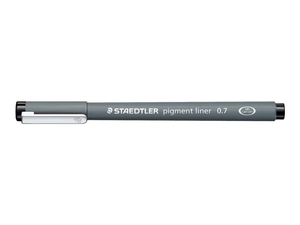 STAEDTLER pigment liner 308 - Fineliner - svart - fargeblekk - 0.7 mm