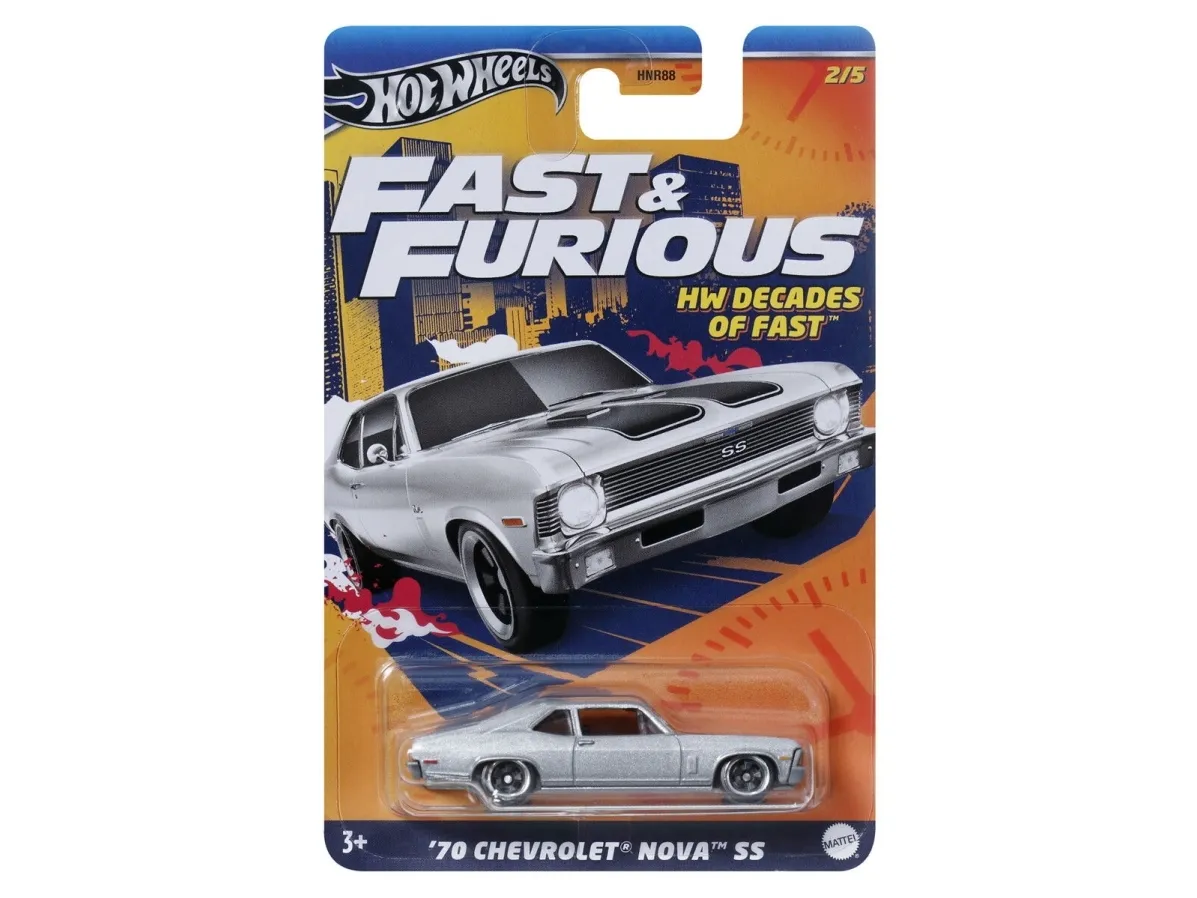 Hot Wheels-tema Fast & Furious 1:64 Ass.