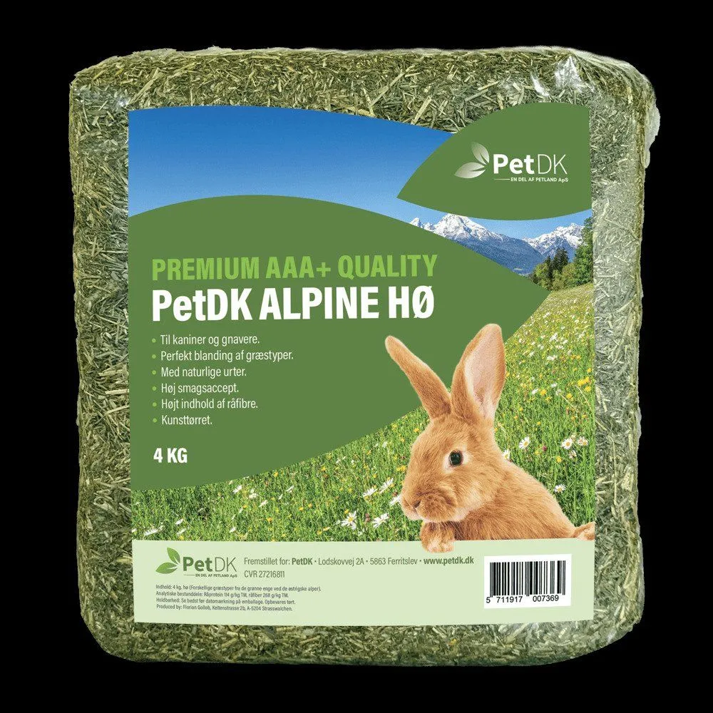 PetDK Alpine Hø Premium Quality 4kg