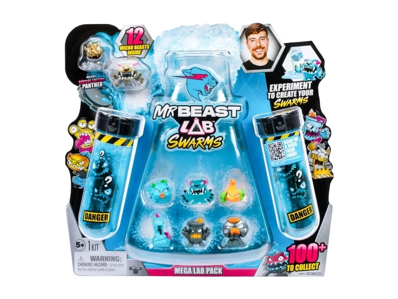 MrBeast Lab Swarms Mega Lab - 12 figurer, sortiment