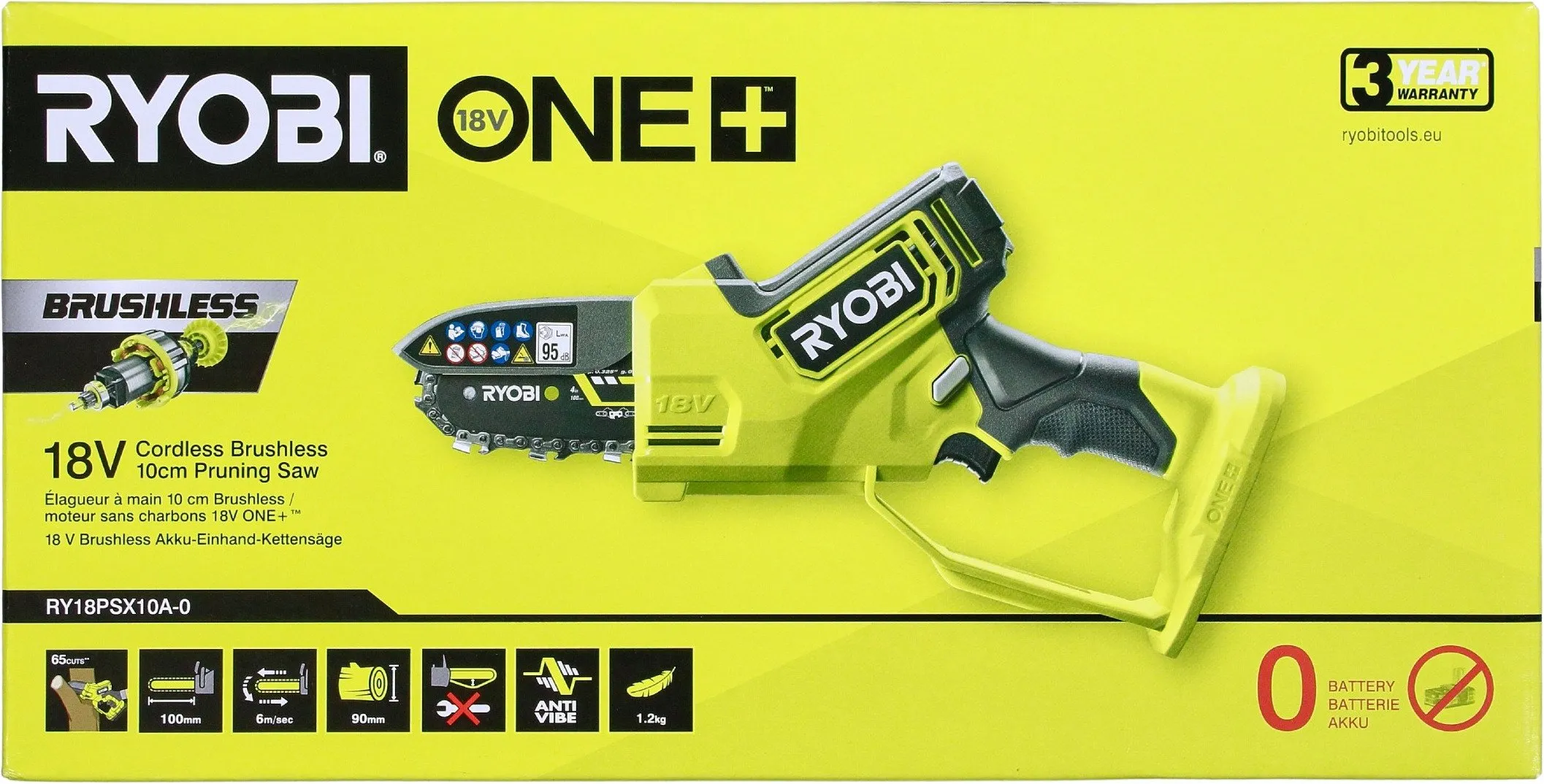 Ryobi motorsag ONE+ RY18PSX10A-0