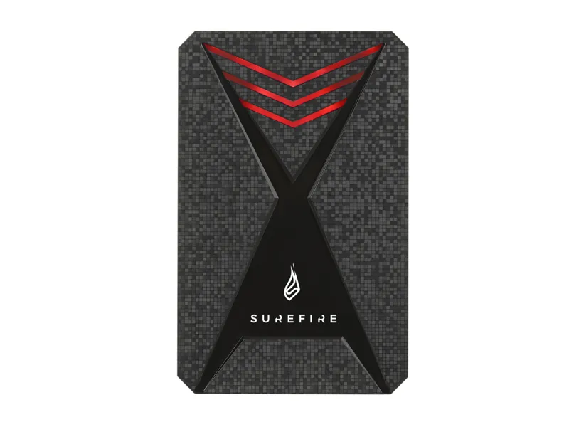 Surefire Gaming GX3 - Harddisk - SDD - 1 TB - Ekstern - USB 3.2 Gen 1 - Sort