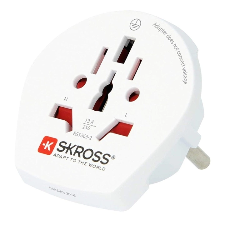 Skross 1500211-E - Reiseadapter Verden til Europa