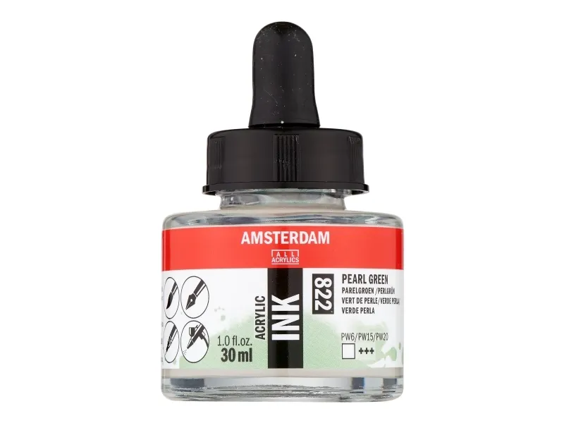 Amsterdam akryl blekkflaske Pearl Green 822