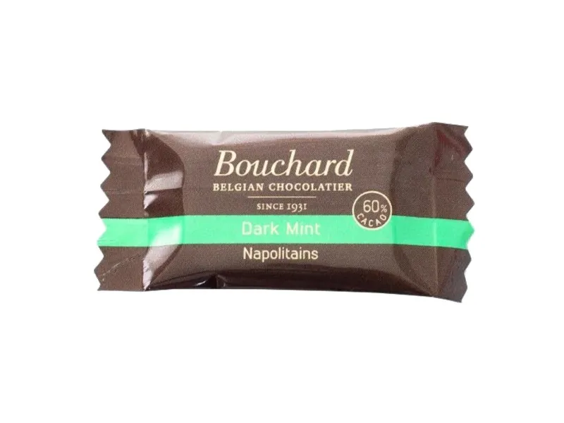 Chokolade Bouchard Dark Mint - 5g flowpakket (1kg)