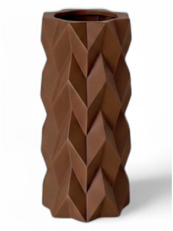 Simiu TESSURA - Vase - 17cm - Mocha