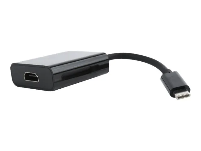 Cablexpert A-CM-HDMIF-01 - Video adapter - USB-C hann til HDMI hunn - 15 cm - dobbeltisolert - svart - 4K-støtte