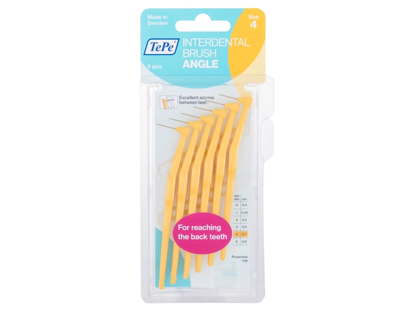 TePe TePe Vinkel 0,7 mm Interdentalbørste 6 stk