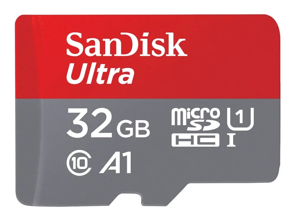 SanDisk Ultra - Flashminnekort (microSDHC til SD-adapter inkludert) - 32 GB - A1 / UHS-I U1 / Class10 - microSDHC UHS-I