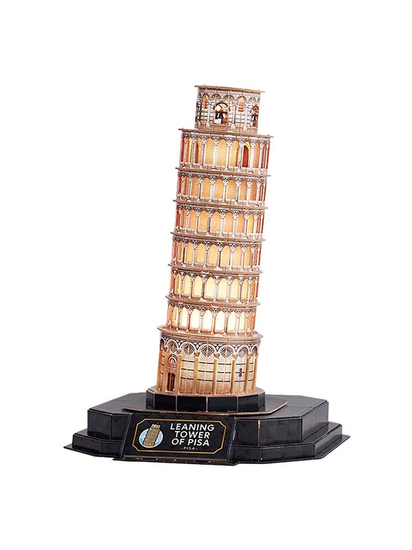 Cubic Fun 3D Puzzle Tower of Pisa with LED Lighting 3D Puslespill