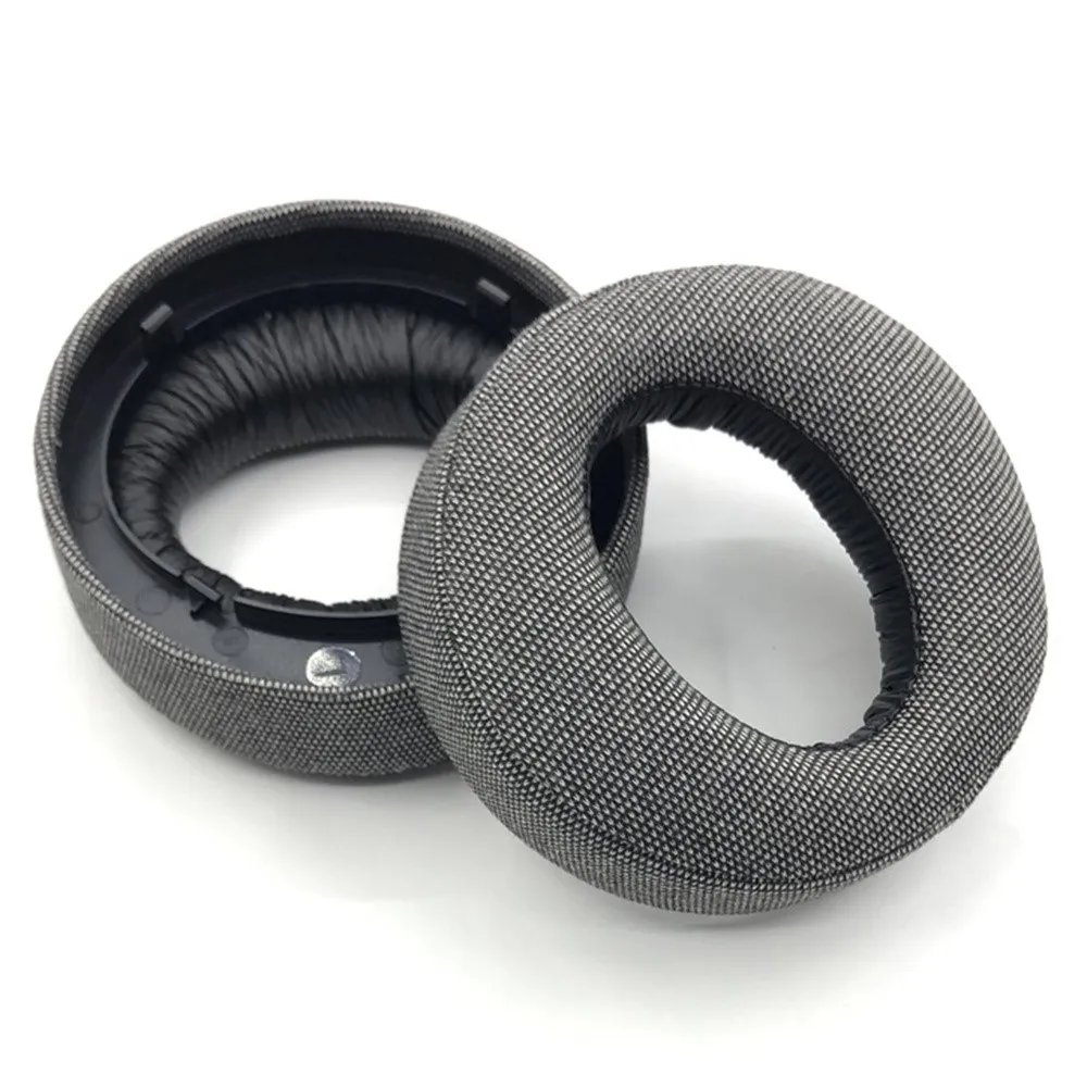 1 Pair Sony PlayStation 5 PULSE 3D Wireless Headset Earpads Replacement Earmuff Cushions - Grey Cotton Linen