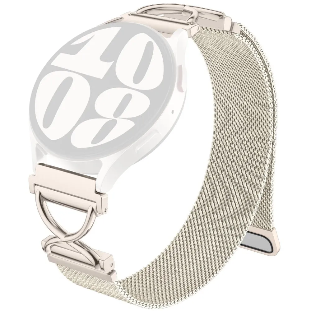 Garmin vivoactive 5 / GarminActive 5 Milanese Band Galvanisert magnetisk klokkerem i rustfritt stål med X-formet kontakt - Stjernelys