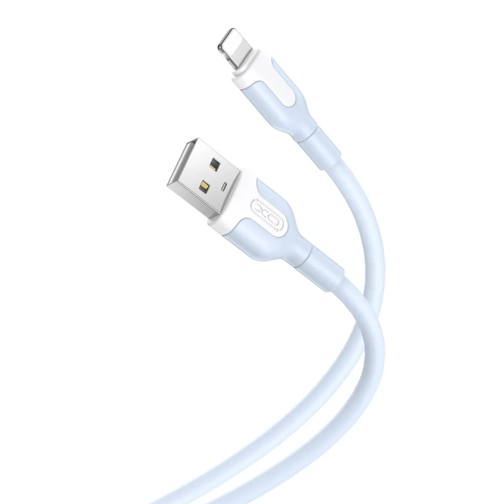 XO USB til Lightning-kabel 1 m - blå iPhone kabel til opladning og dataoverførsel