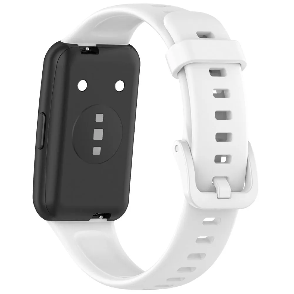 Huawei Band 7 Silicone Watch Band Solid Color Replacement Strap - Navy Blue