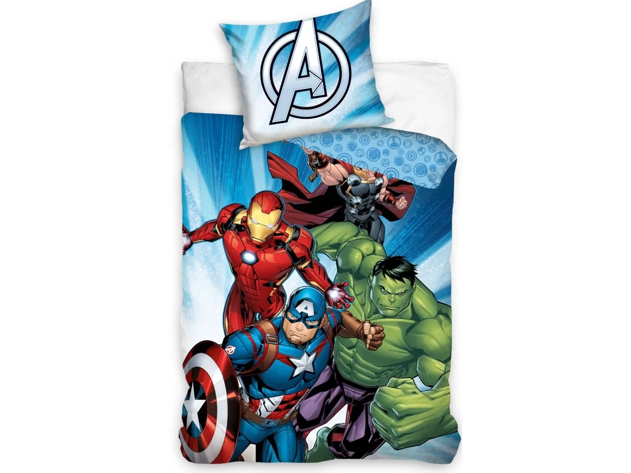 Marvel Avengers sengetøy 150 x 210 cm - 100 prosent bomull