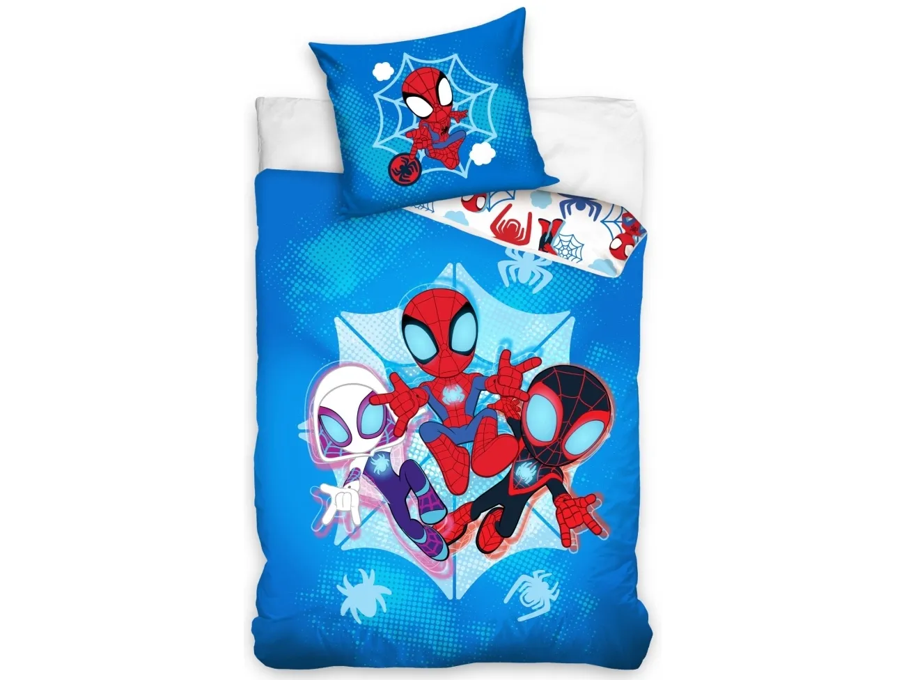 Spiderman sengetøy 140 x 200 cm - 100 prosent bomull