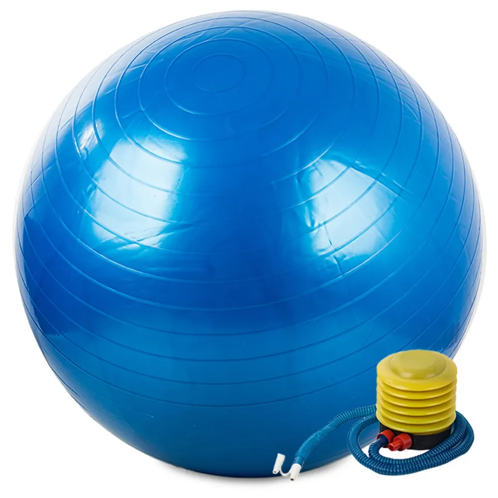 Gymnastikkball / Pilatesball med Pumpe - 65 cm - Blue