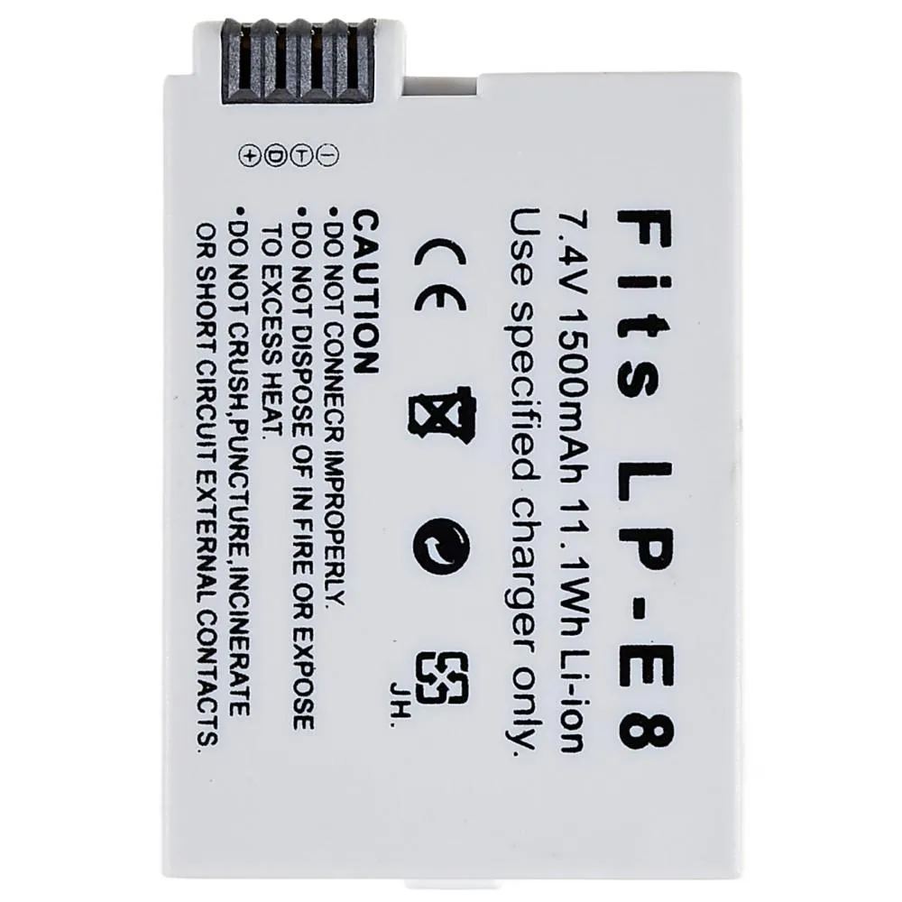 LP - E8 batteri til Canon EOS 550D/600D/650D/700D/60D osv