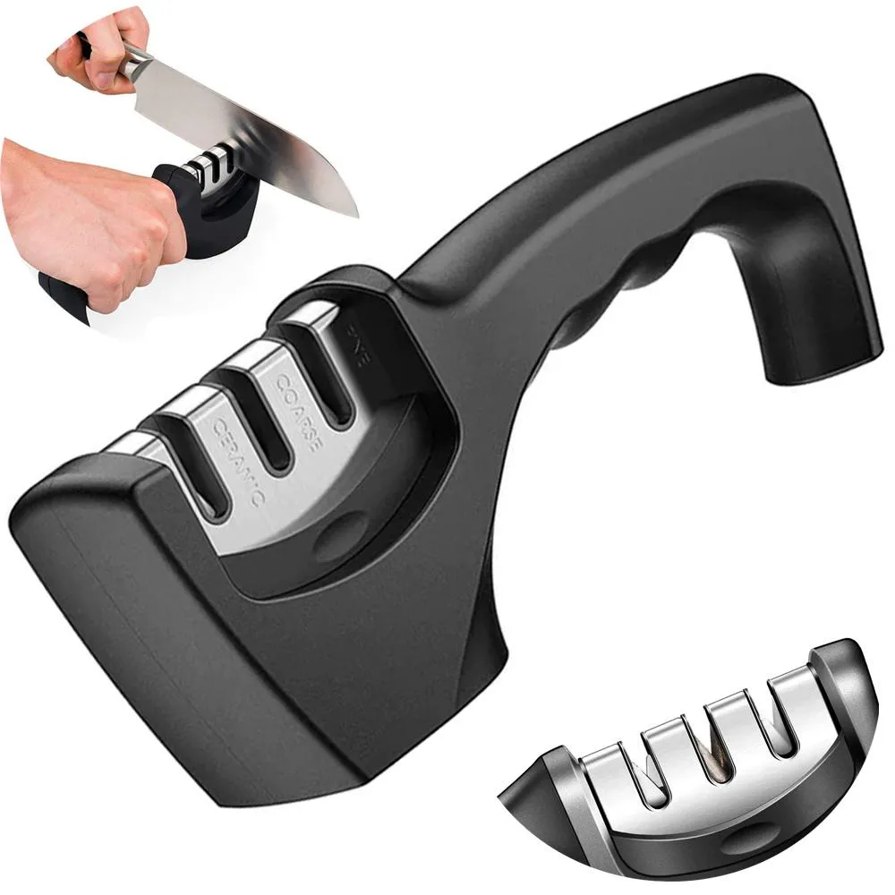 3-i-1 Keramisk Knivsliper - Slipe dine kniver