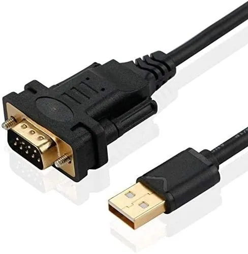 USB-A til RS232 DB9 han-kabel for serielle enheter med FTDI-chipset