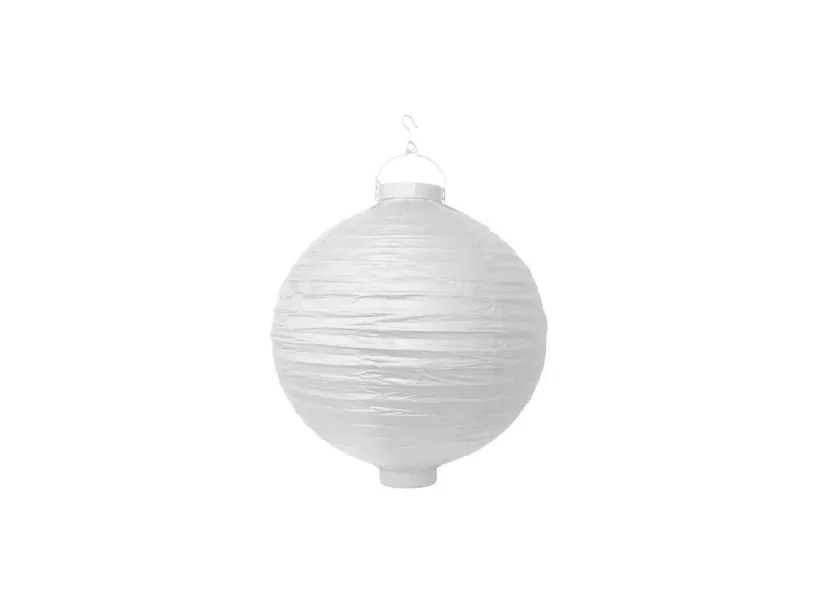Hvid LED lanterne, 20 cm