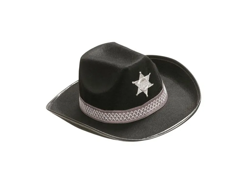 Sort Cowboyhat, barn