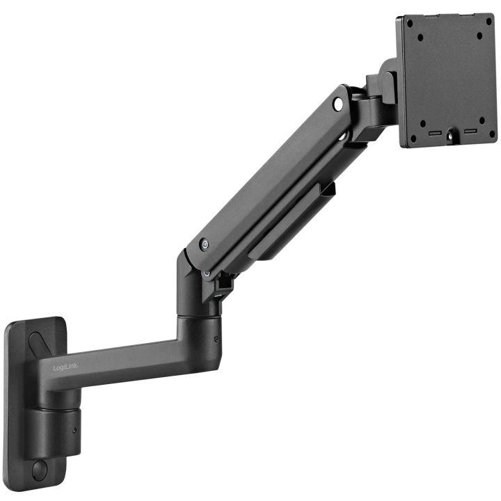 LogiLink Monitorarm med veggmontering 17-49"" gassfjær 424 mm maks 20 kg
