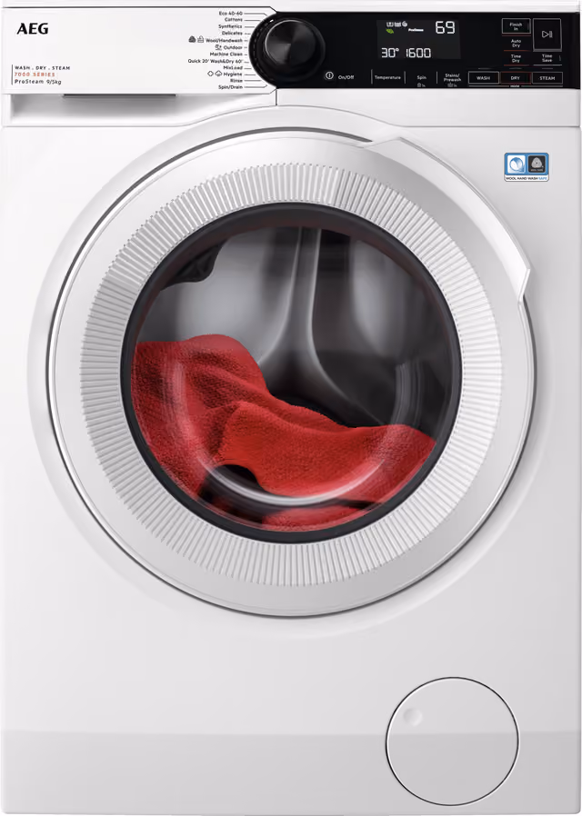 AEG Serie 7000 Kombinert Vaskemaskin/Tørketrommel LWR732A96K (9/6kg)